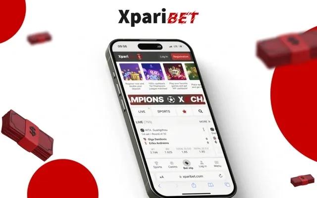 Xparibet mobile app